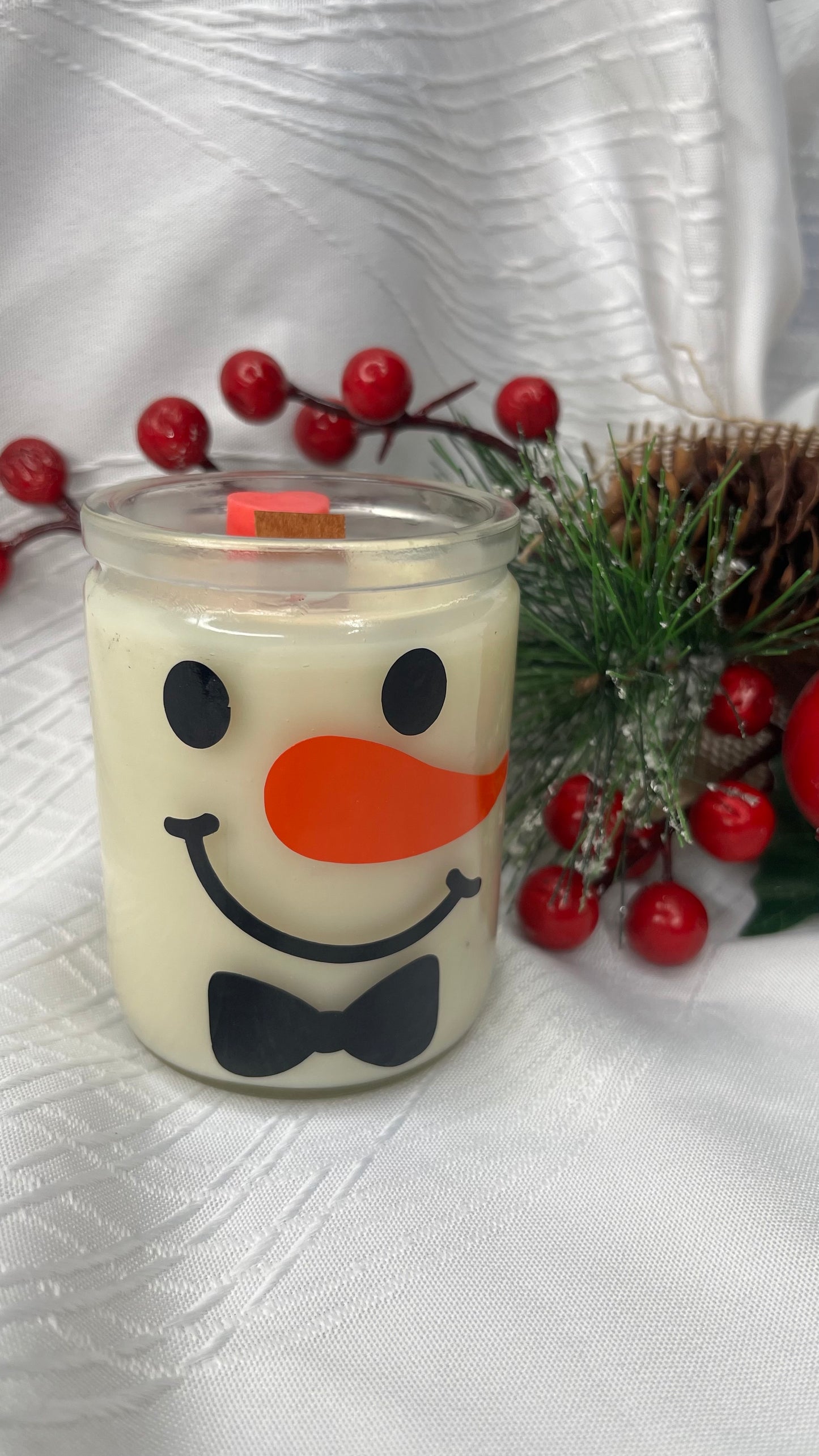 Snowman Candles